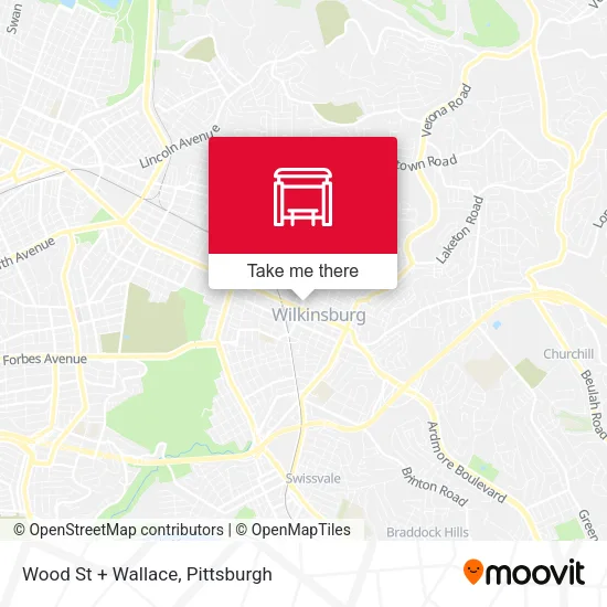 Wood St + Wallace map