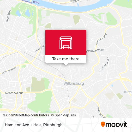 Hamilton Ave + Hale map