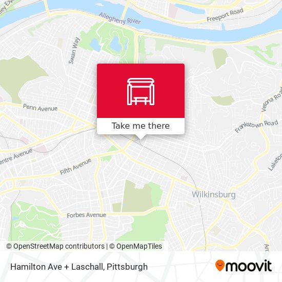 Mapa de Hamilton Ave + Laschall