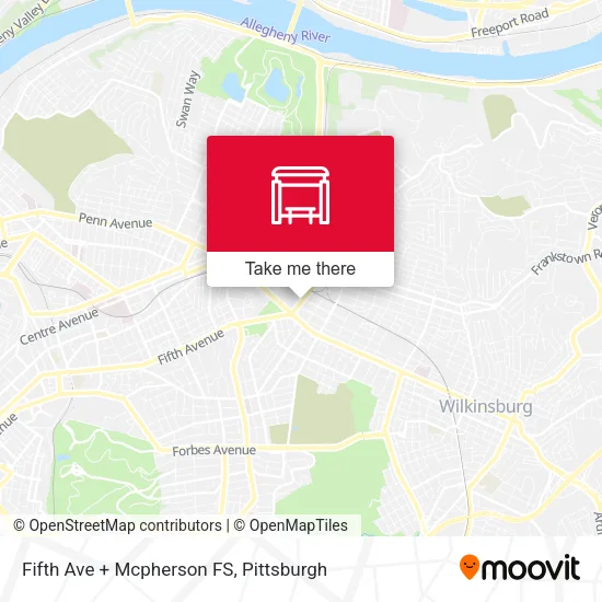 Mapa de Fifth Ave + Mcpherson FS