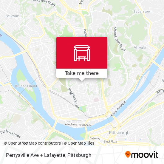 Mapa de Perrysville Ave + Lafayette