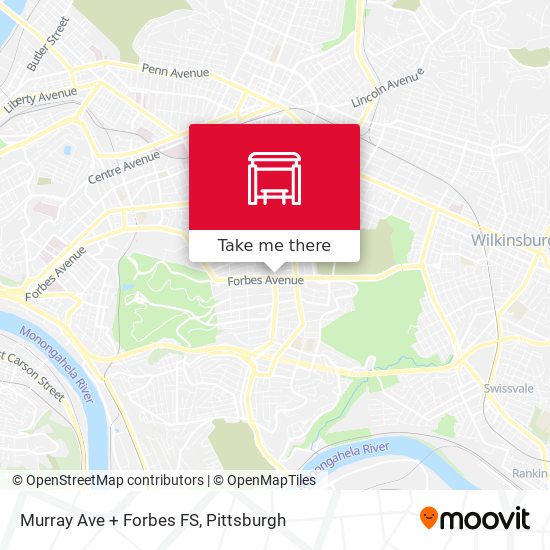 Mapa de Murray Ave + Forbes FS