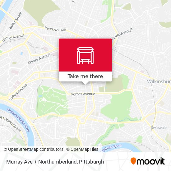 Mapa de Murray Ave + Northumberland