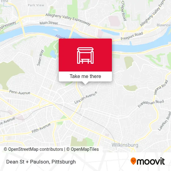 Dean St + Paulson map