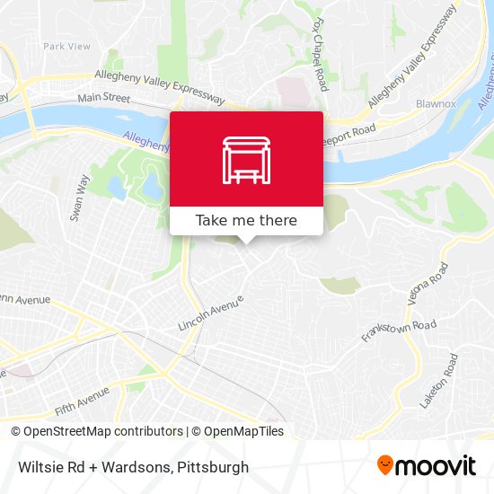 Wiltsie Rd + Wardsons map