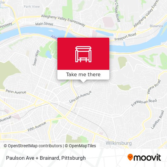 Mapa de Paulson Ave + Brainard