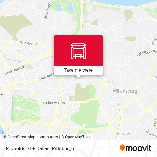 Reynolds St + Dallas map