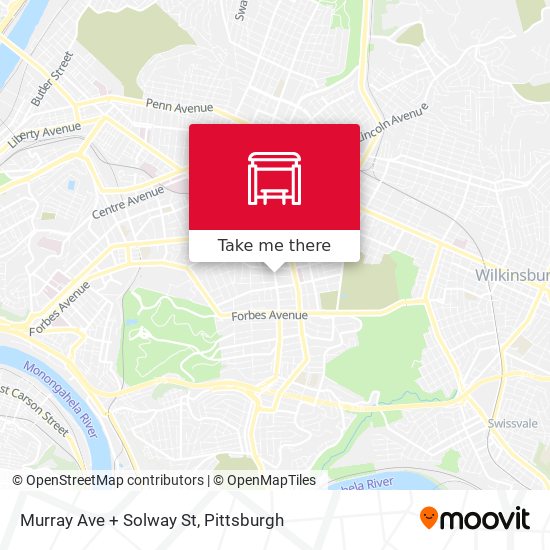 Murray Ave + Solway St map