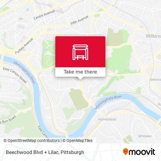 Mapa de Beechwood Blvd + Lilac