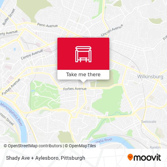 Shady Ave + Aylesboro map
