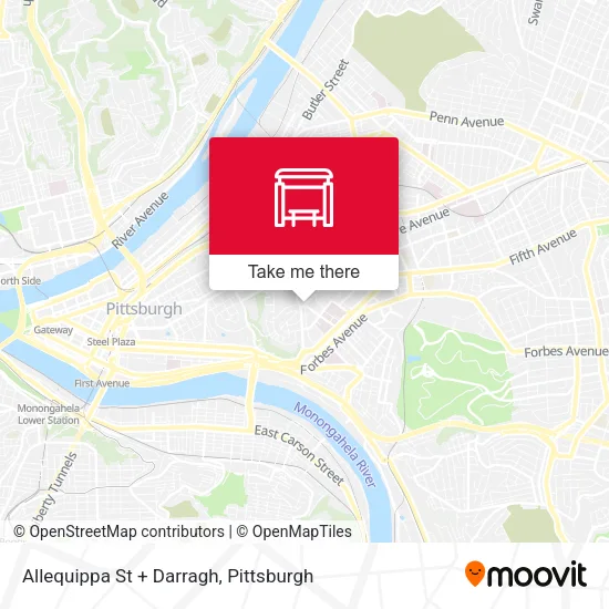 Mapa de Allequippa St + Darragh