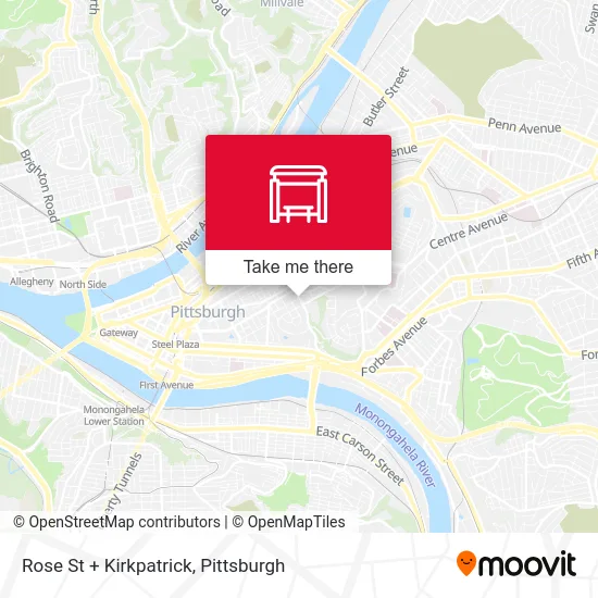 Rose St + Kirkpatrick map