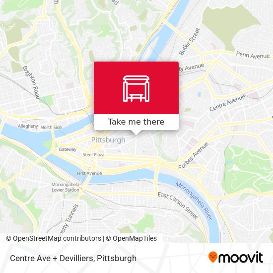 Centre Ave + Devilliers map
