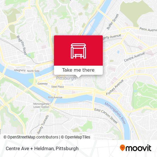 Centre Ave + Heldman map