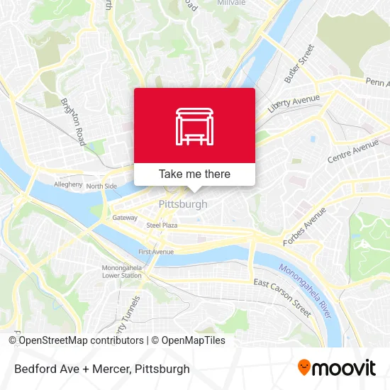 Mapa de Bedford Ave + Mercer