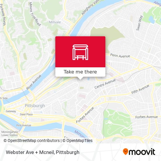 Mapa de Webster Ave + Mcneil