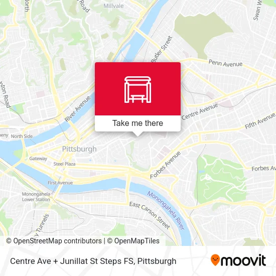 Mapa de Centre Ave + Junillat St Steps FS