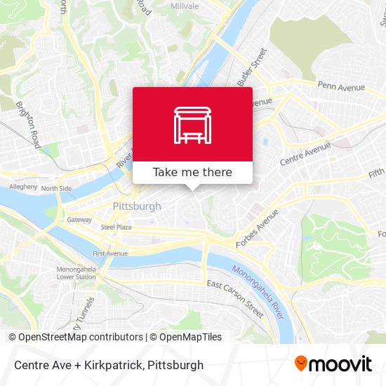 Centre Ave + Kirkpatrick map