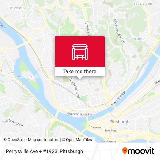 Mapa de Perrysville Ave + #1923