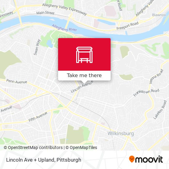 Mapa de Lincoln Ave + Upland