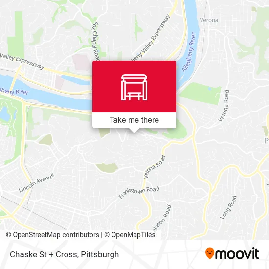 Chaske St + Cross map