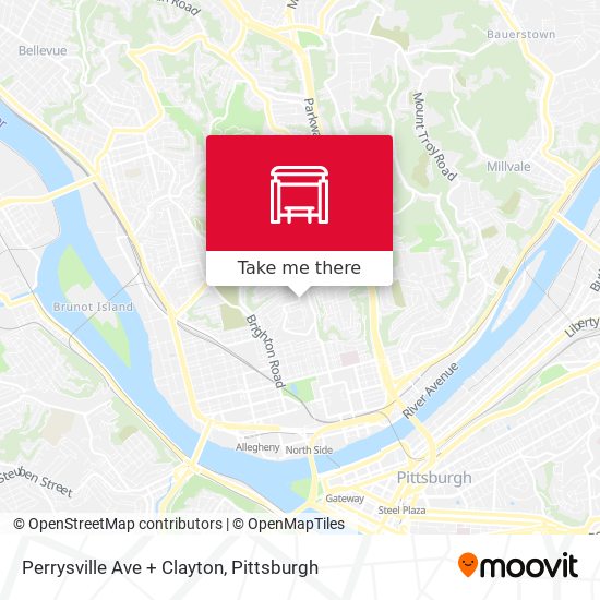 Mapa de Perrysville Ave + Clayton