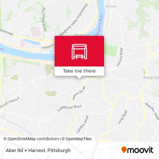Mapa de Aber Rd + Harvest