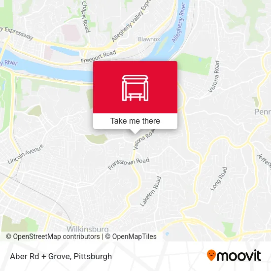 Mapa de Aber Rd + Grove