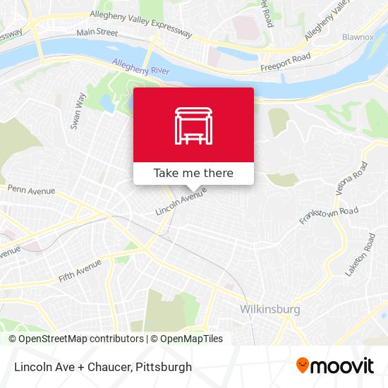 Mapa de Lincoln Ave + Chaucer