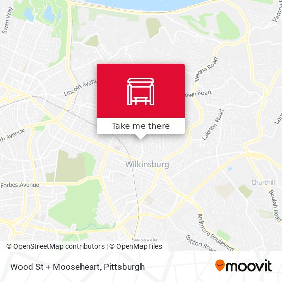 Mapa de Wood St + Mooseheart