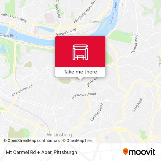 Mapa de Mt Carmel Rd + Aber