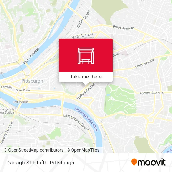 Darragh St + Fifth map