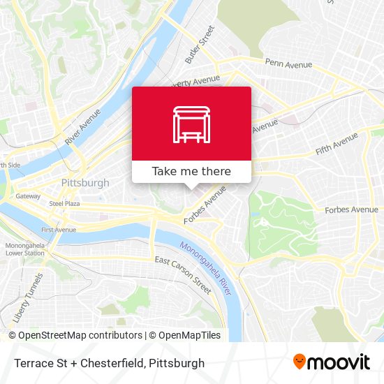 Terrace St + Chesterfield map