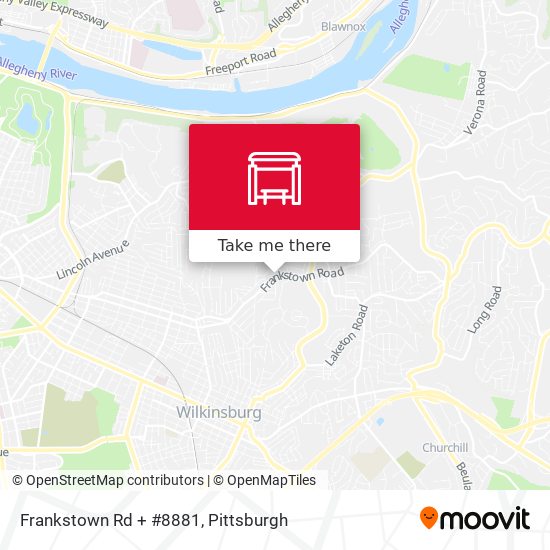 Frankstown Rd + #8881 map