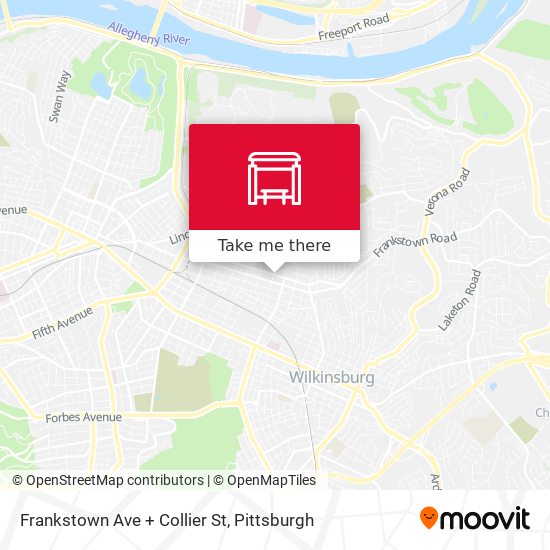Mapa de Frankstown Ave + Collier St