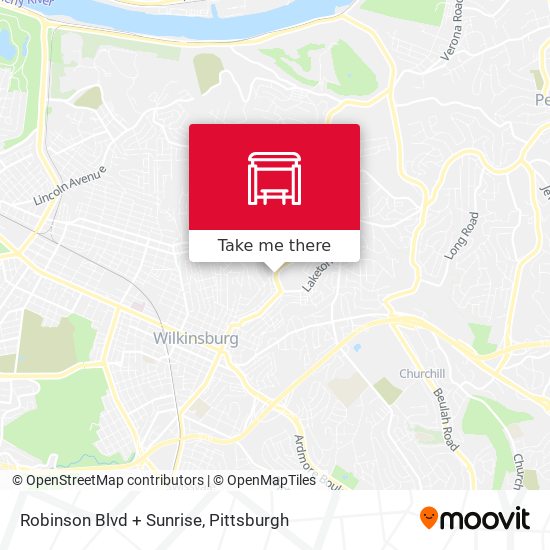 Robinson Blvd + Sunrise map