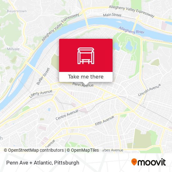 Mapa de Penn Ave + Atlantic
