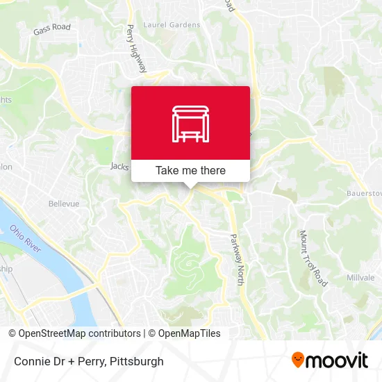 Connie Dr + Perry map