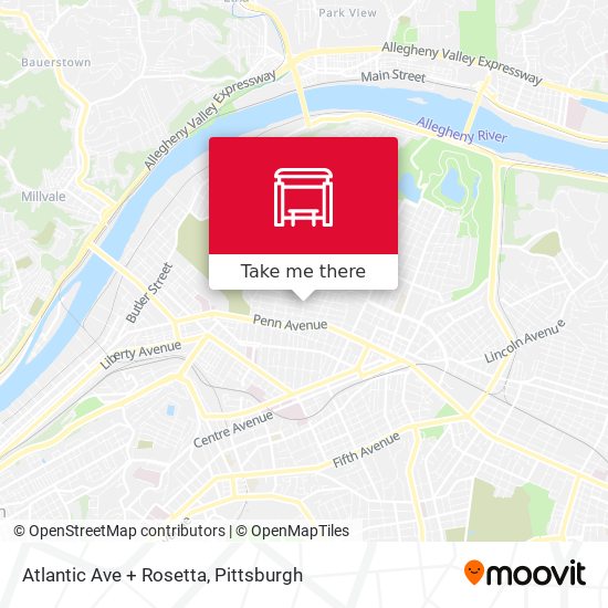 Atlantic Ave + Rosetta map