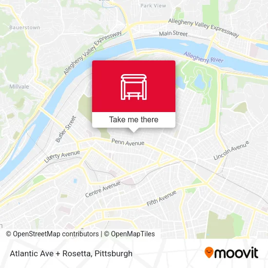 Mapa de Atlantic Ave + Rosetta