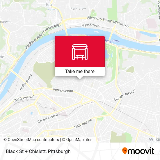 Black St + Chislett map