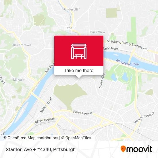 Stanton Ave + #4340 map