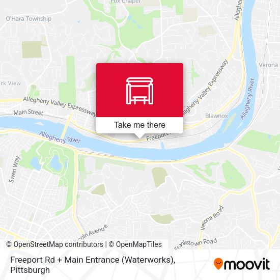 Freeport Rd + Main Entrance (Waterworks) map