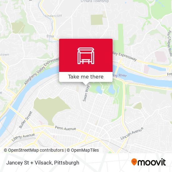 Jancey St + Vilsack map
