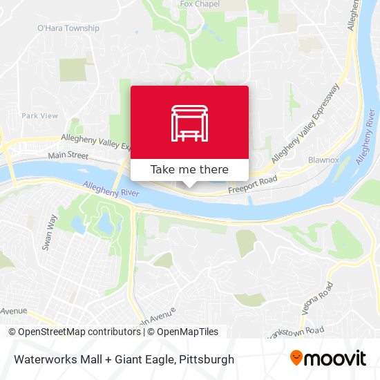 Mapa de Waterworks Mall + Giant Eagle