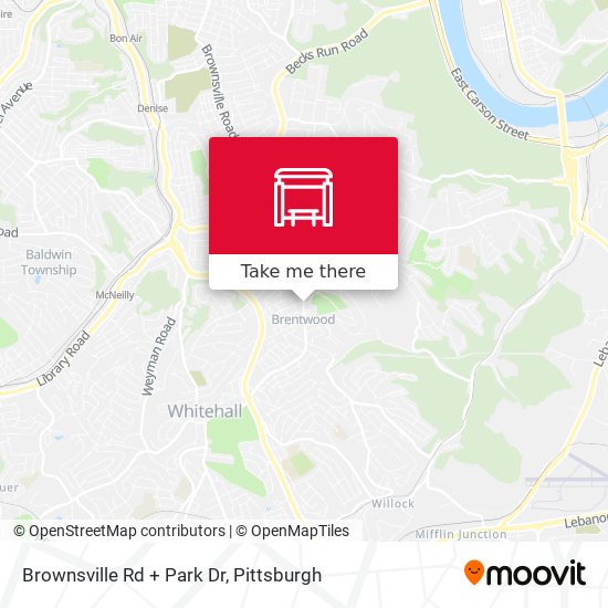 Brownsville Rd + Park Dr map