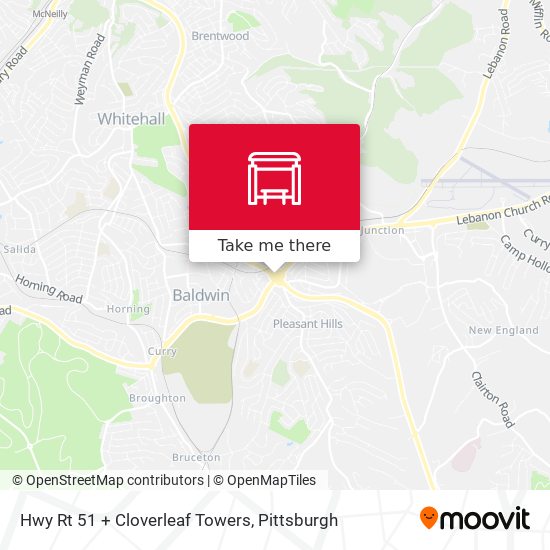 Mapa de Hwy Rt 51 + Cloverleaf Towers