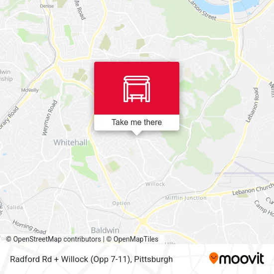 Mapa de Radford Rd + Willock (Opp 7-11)