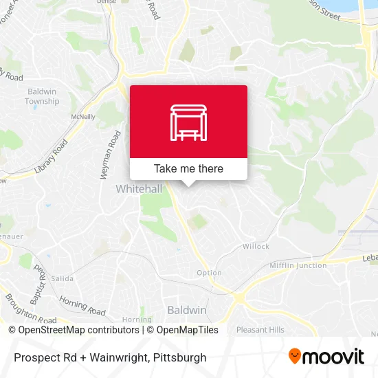 Prospect Rd + Wainwright map