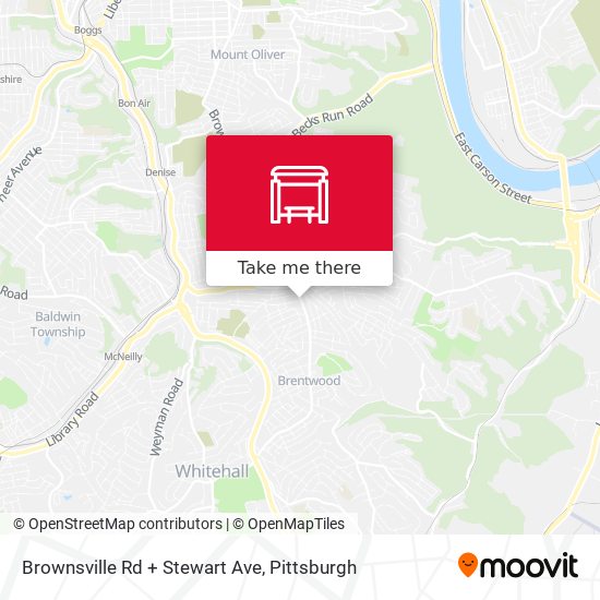 Mapa de Brownsville Rd + Stewart Ave